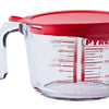Tasse à mesurer en verre Pyrex avec couvercle 1l