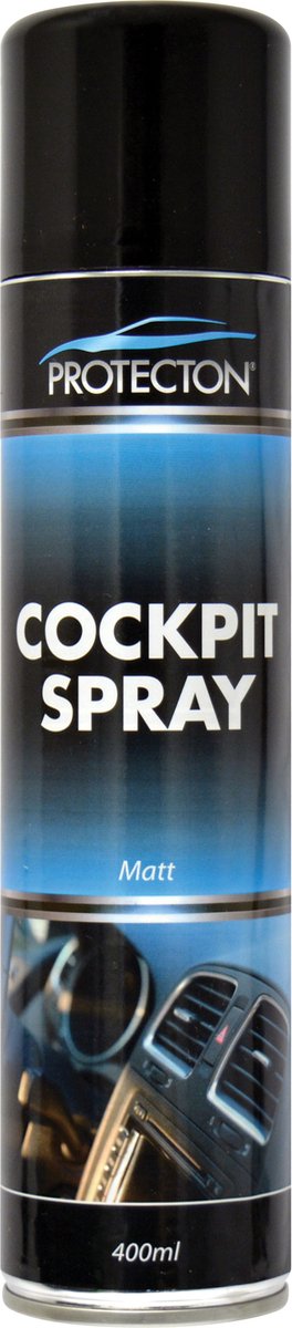 Protecton cockpit spray mat - nettoie et entretient les pièces en plastique - pour plastique et cuir - redonne de la couleur - non brillant - 400ml