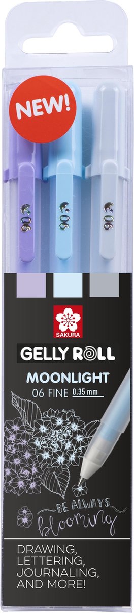 Sakura • stylo gel gelly roll clair de lune calme