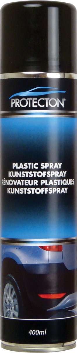 Spray plastique Protecton - pour pièces en plastique non peintes - redonne de la brillance - intensifie la couleur - conditionne les pièces en caoutchouc - 400 ml