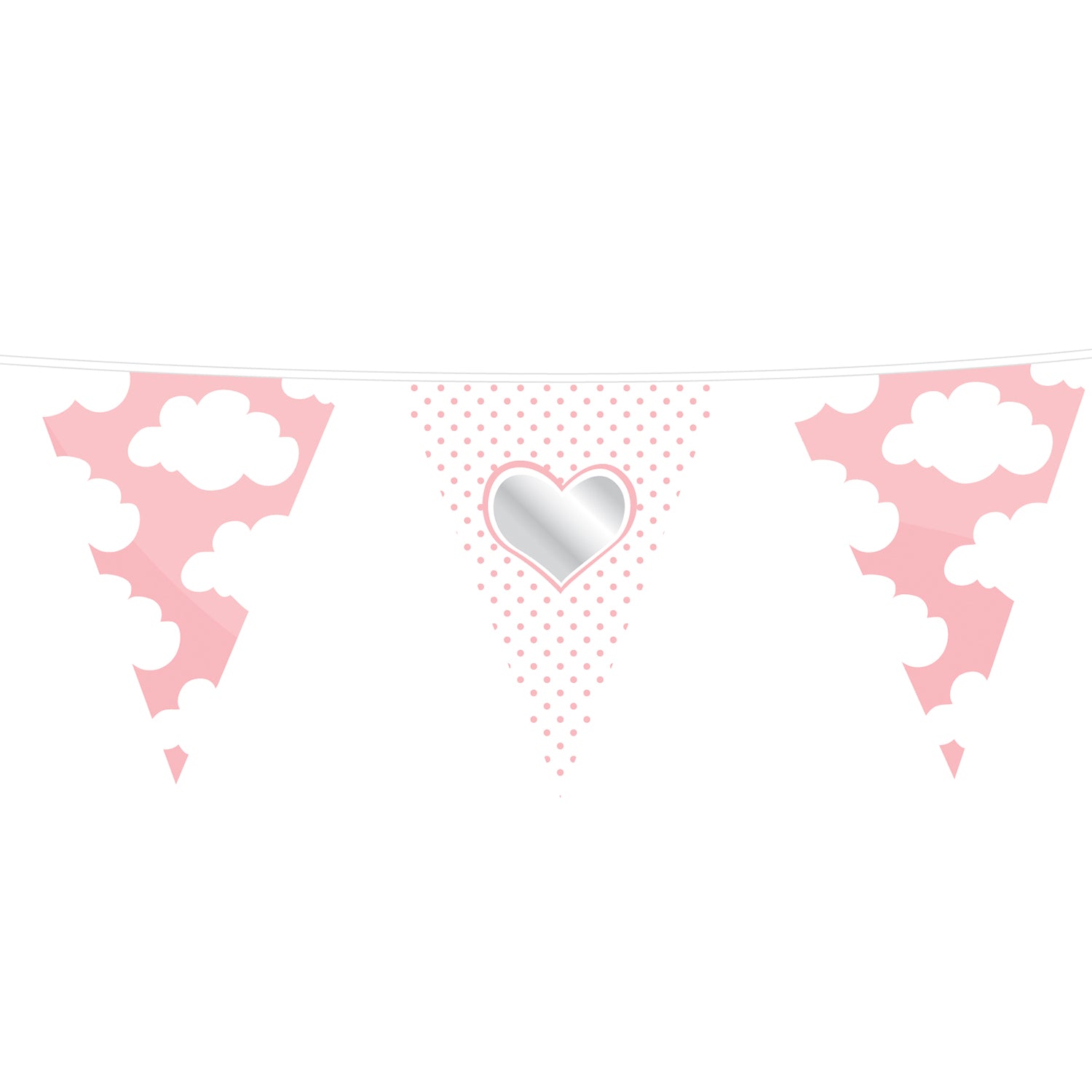 Ligne de drapeau bébé fille, 10mtr.