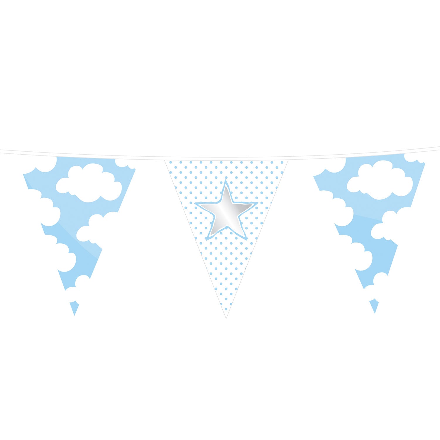 Ligne de drapeau bébé garçon, 10mtr.
