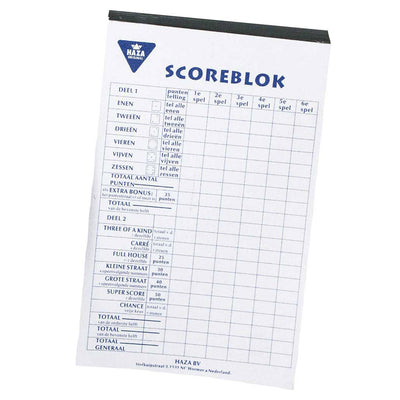 Bloc de score Haza Witbaard, 250 feuilles