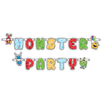 Fête des monstres en lettres