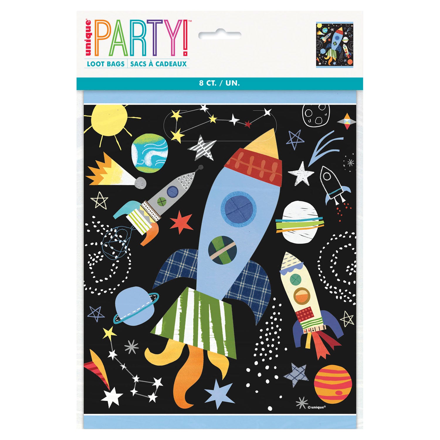 Sacs d'affichage Voyage d'espace, 8e.