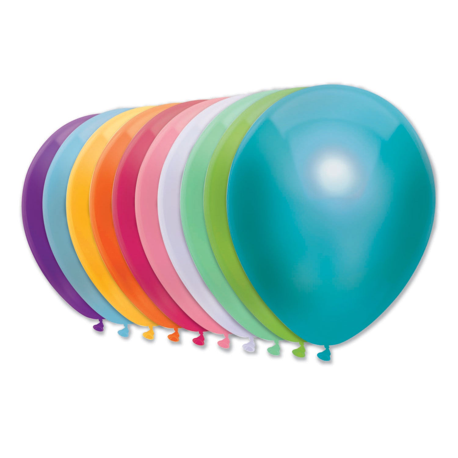 Ballons 10 couleurs néon, 10e.