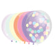Ballons Haza barbe blanche pastel, 10 pcs.