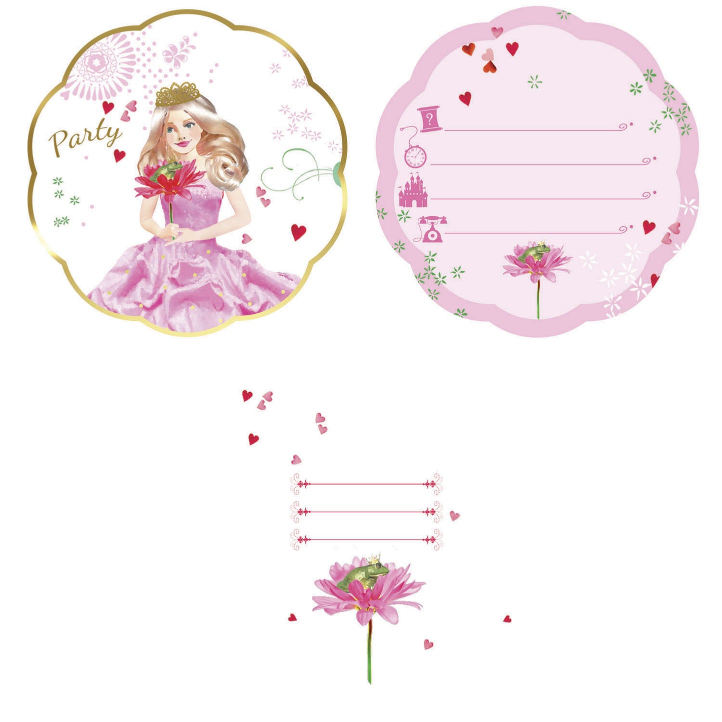 Invitations Princess, 6e.