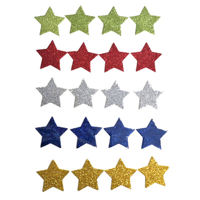 Haza Witbaard Foamstickers Stars Glitter, 54e.