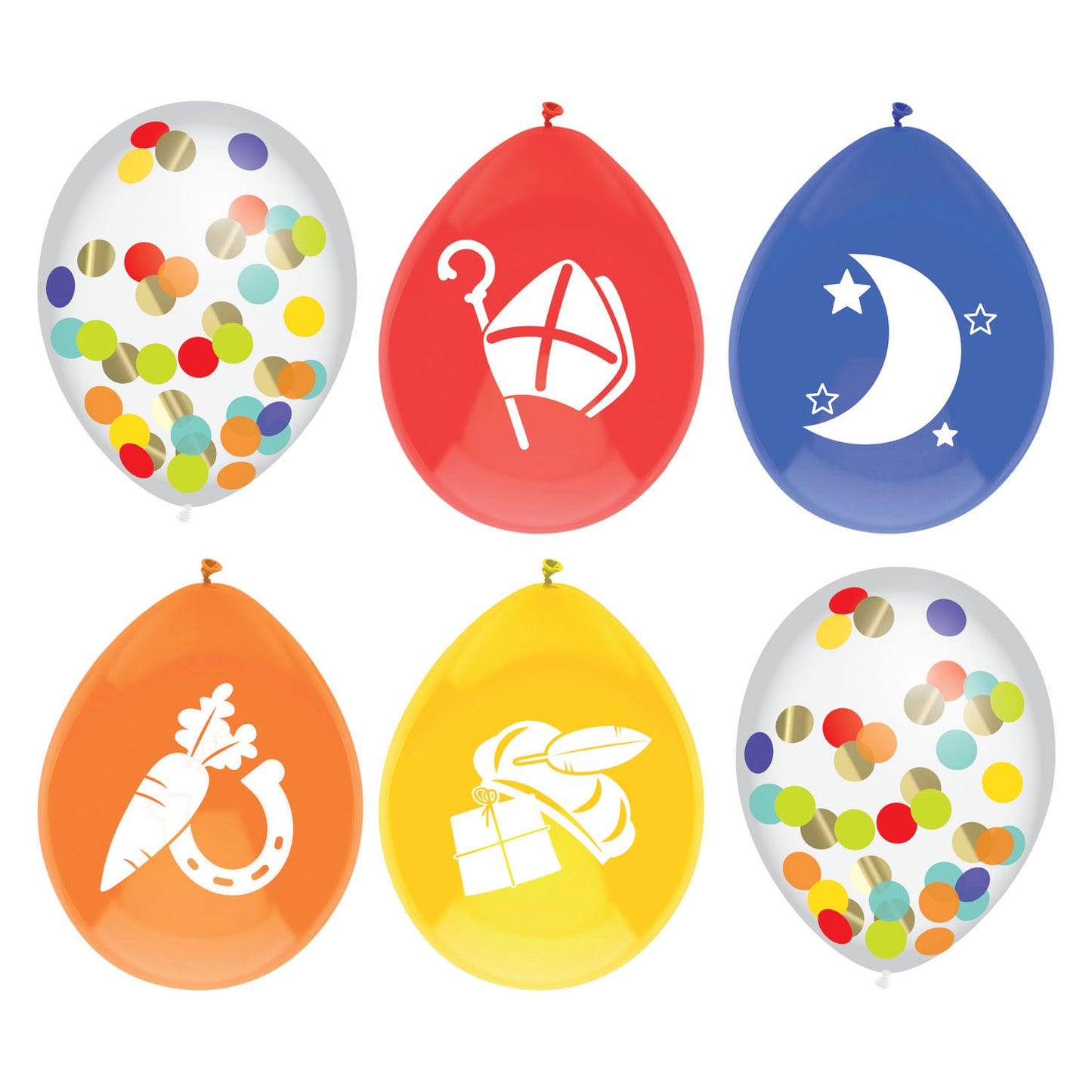 Haza Witbaard Balloon Mix Sint, 6e.