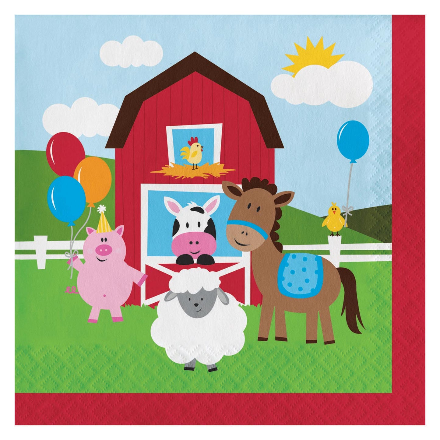 Haza Witbaard Farm Napkins, 18e.