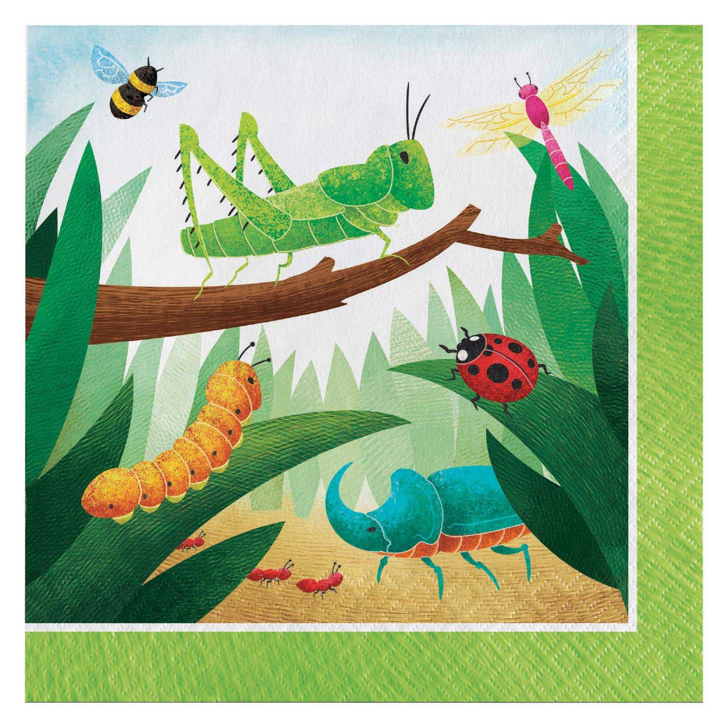 Haza Witbaard Insect Napkins, 16e.
