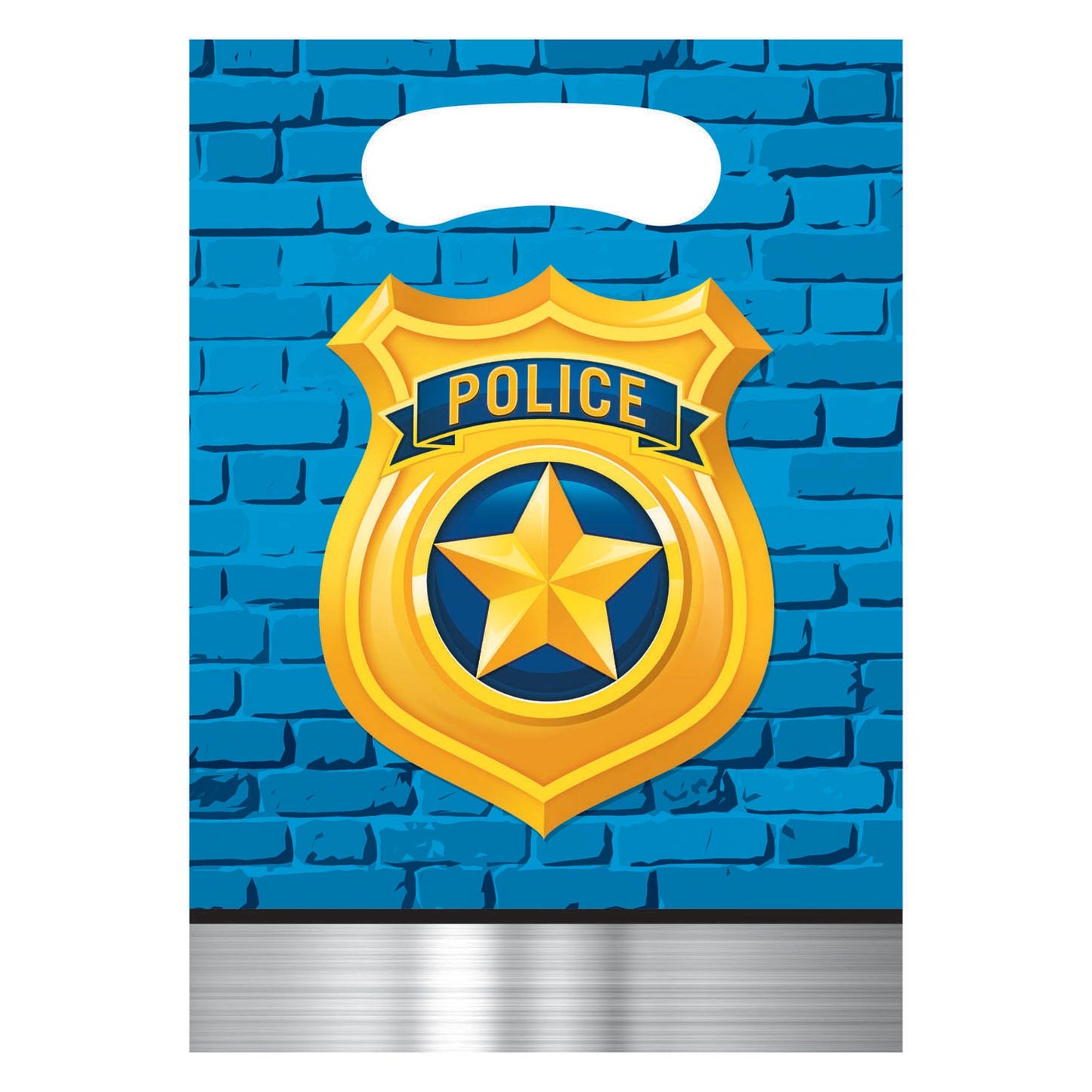La police de Haza Witbaard distribuant des sacs, 8e.
