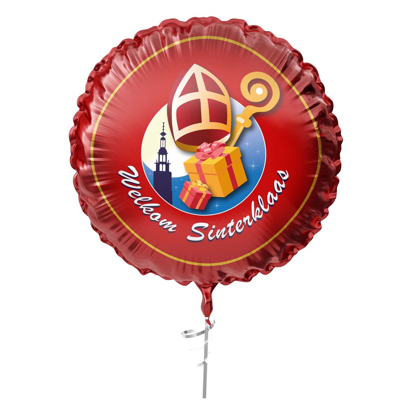 Haza Witbaard Folie Ballon Bienvenue Sinterklaas