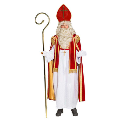 Haza barbe blanche Sinterklaas staff luxe - 190cm