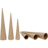 Creativ company cônes hauts, h : 20-25-30 cm, d 4-5-6 cm, 3 pièces 1 boîte