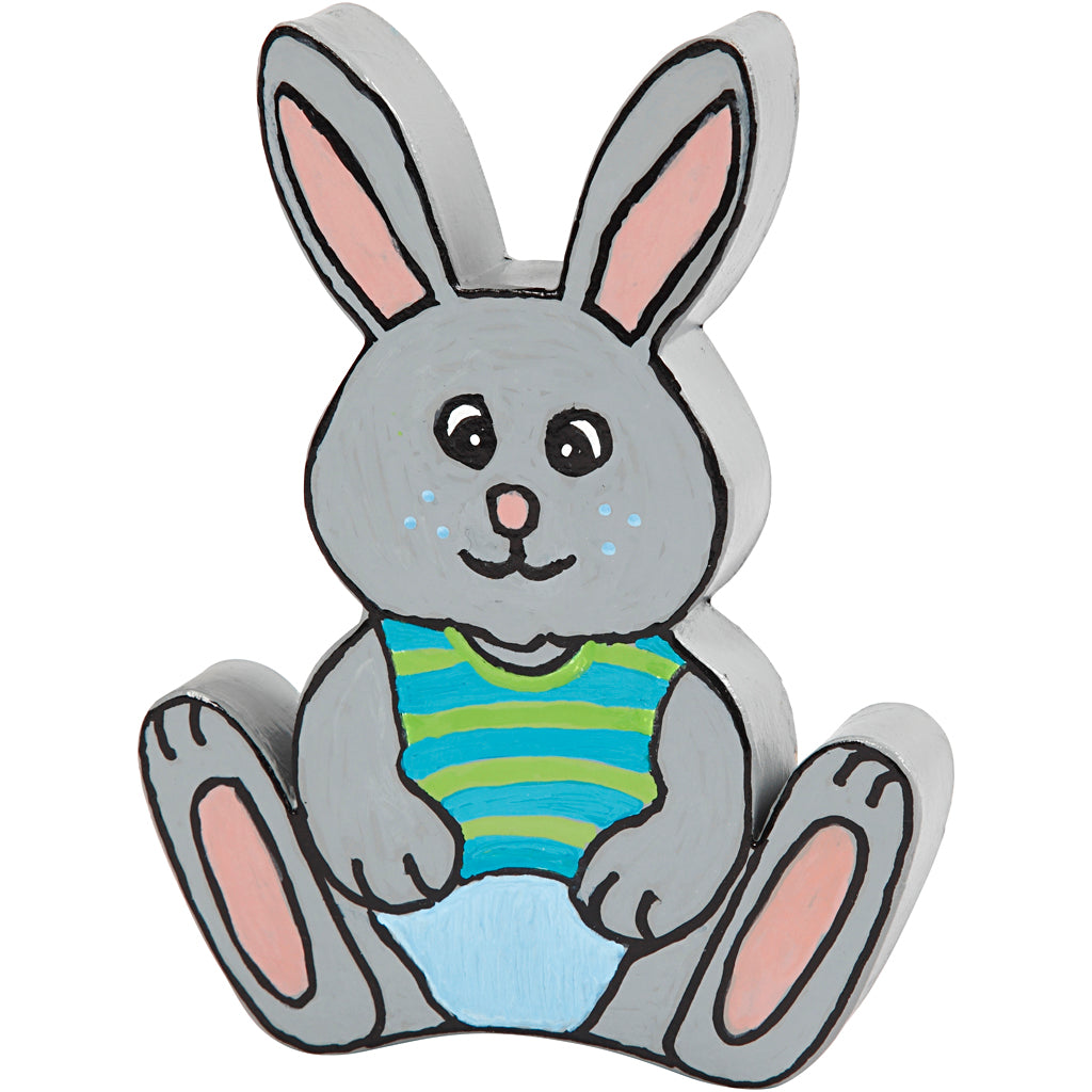 Lapin Creativ company, h : 18 cm, d : 2,5 cm, 1 pièce