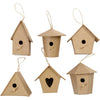 Mini nichoirs Creativ company, h: 7 cm, 6 pièces 1 boîte
