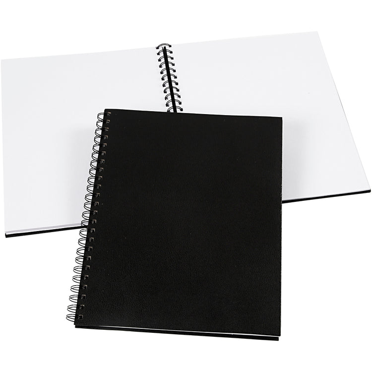 Carnet d'entreprise Creativ, format 23x30,5 cm, 120 g, noir, 1 pièce
