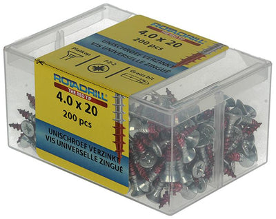 Rotadrill 1039971 - vis universelle vkpzd vz 4,0x20mm (200) | 4 pièces