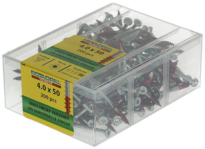 Rotadrill 1039995 - vis universelle vktx vz 4.0x50mm (200) | 4 pièces