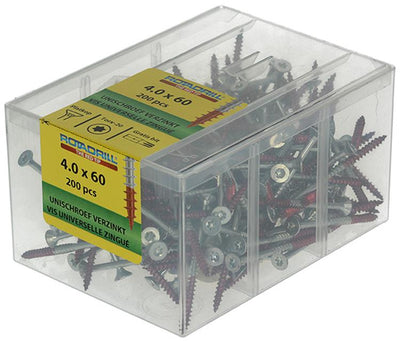 Rotadrill 1039996 - vis universelle vktx vz 4,0x60mm (200) | 4 pièces