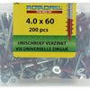 Rotadrill 1039996 - vis universelle vktx vz 4,0x60mm (200) | 4 pièces