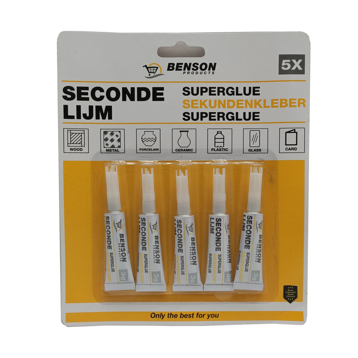 deuxième colle 5 tubes