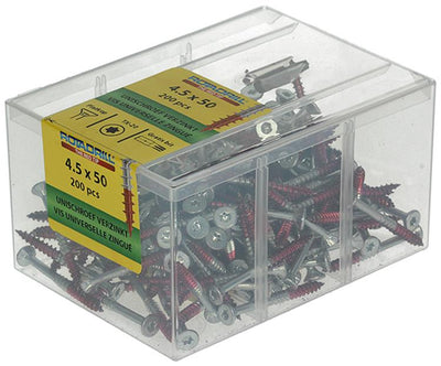 Rotadrill 1039998 - vis universelle vktx vz 4,5x50mm (200) | 4 pièces