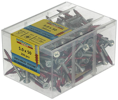 Rotadrill 1039980 - vis universelle vkpzd vz 5,0x50mm (200) | 4 pièces