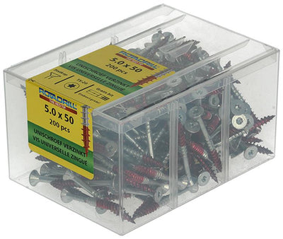 Rotadrill 1039999 - vis universelle vktx vz 5.0x50mm (200) | 4 pièces