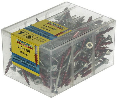 Rotadrill 1039981 - vis universelle vkpzd vz 5,0x60mm (200) | 4 pièces