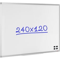 Tableau blanc magnétique émaillé vk 240x120cm
