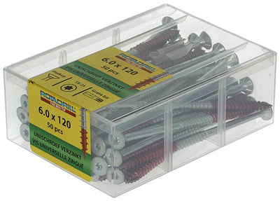 Rotadrill 1040005 - vis universelle vktx vz 6,0x120mm (50) | 4 pièces