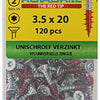 Rotadrill 1039927 - vis universelle vktx vz 3,5x20mm (120) | 6 pièces