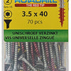 Rotadrill 1039931 - vis universelle vktx vz 3,5x40mm (70) | 6 pièces