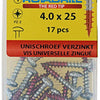 Rotadrill 1039844 - vis universelle ck pzd vz 4.0x25mm (17) | 6 pièces
