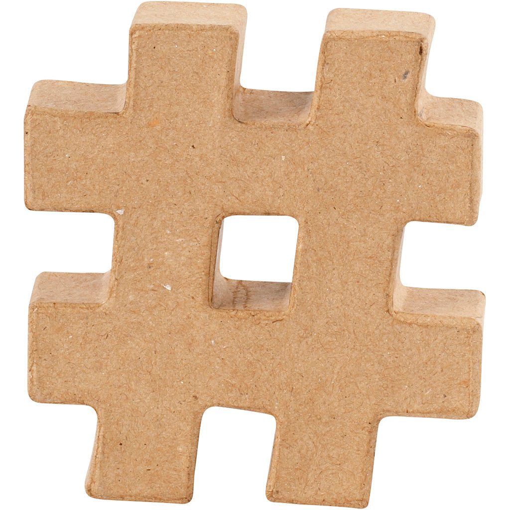 Plaque d'entreprise Creativ, #, h : 10 cm, épaisseur 1,7 cm, 1 pièce