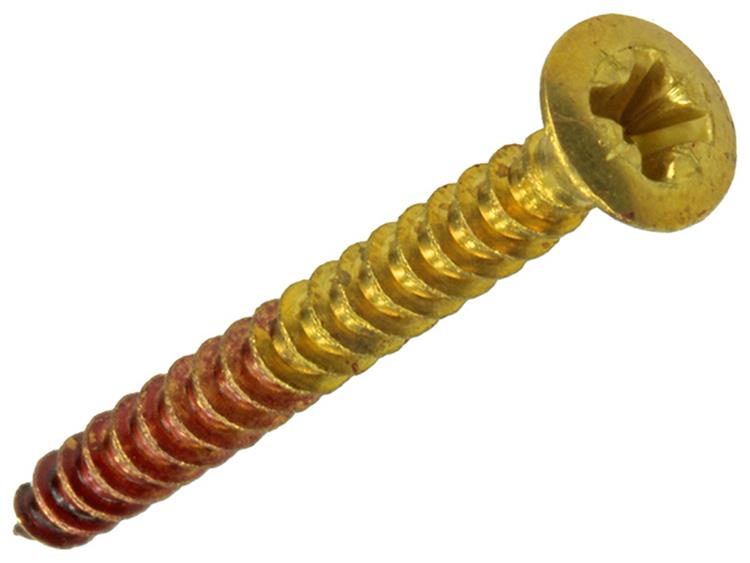 Rotadrill 1039885 - vis universelle laiton lk pzd 4,0x40mm (14) | 6 pièces