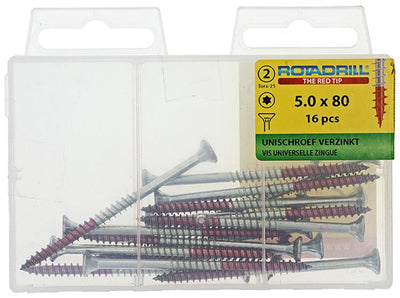 Rotadrill 1039952 - vis universelle vktx vz 5,0x80mm (16) | 6 pièces
