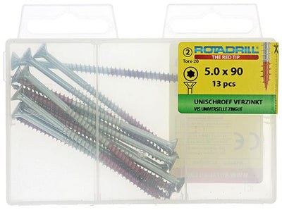 Rotadrill 1039953 - vis universelle vktx vz 5,0x90mm (13) | 6 pièces