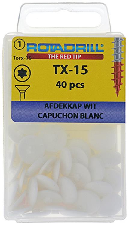 Rotadrill 1039839 - capuchon t15 blanc | 6 pièces