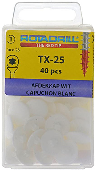 Rotadrill 1039841 - capuchon t25 blanc | 6 pièces