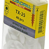 Rotadrill 1039841 - capuchon t25 blanc | 6 pièces