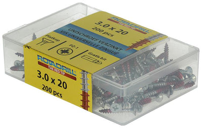 Rotadrill 1039961 - vis universelle vkpzd vz 3.0x20mm (200) | 4 pièces