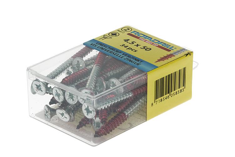 Rotadrill 1039804 - vis universelle vk pzd vz 4,5x50mm (34) | 6 pièces
