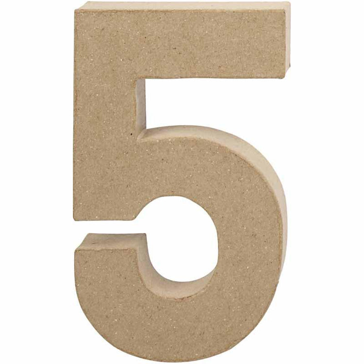 Numéro d'entreprise Creativ, 5, h : 19,7 cm, l : 11,5 cm, épaisseur 2,6 cm, 1 pièce