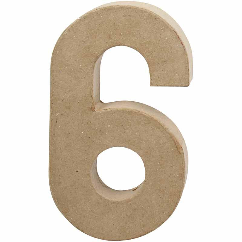 Numéro d'entreprise Creativ, 6, h : 20,5 cm, l : 11,5 cm, épaisseur 2,6 cm, 1 pièce