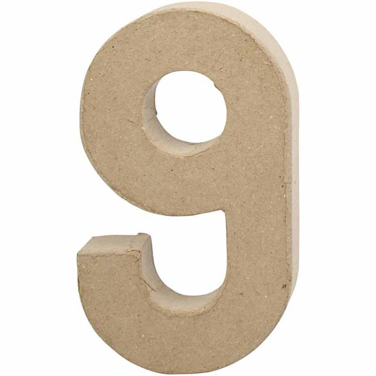 Numéro d'entreprise Creativ, 9, h : 20,5 cm, l : 12 cm, épaisseur 2,7 cm, 1 pièce