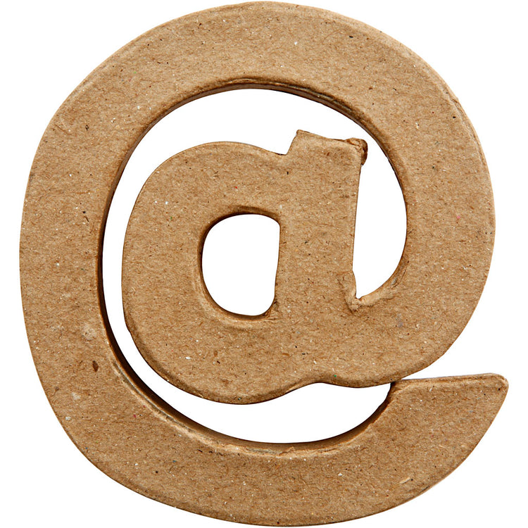 Enseigne d'entreprise Creativ, @, h : 10 cm, l : 9 cm, épaisseur 1,7 cm, 1 pièce